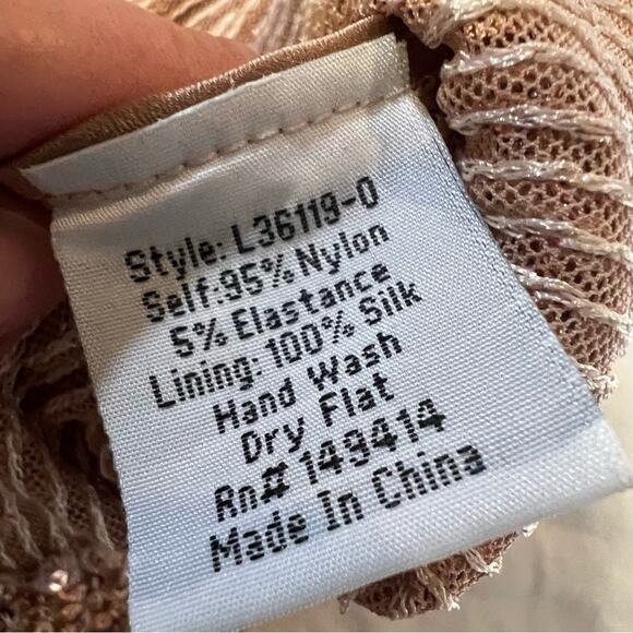 Jade by Johnny Was Adnaro Mini Rose Gold Sequin Swing dress size XS - Picture 6 of 10